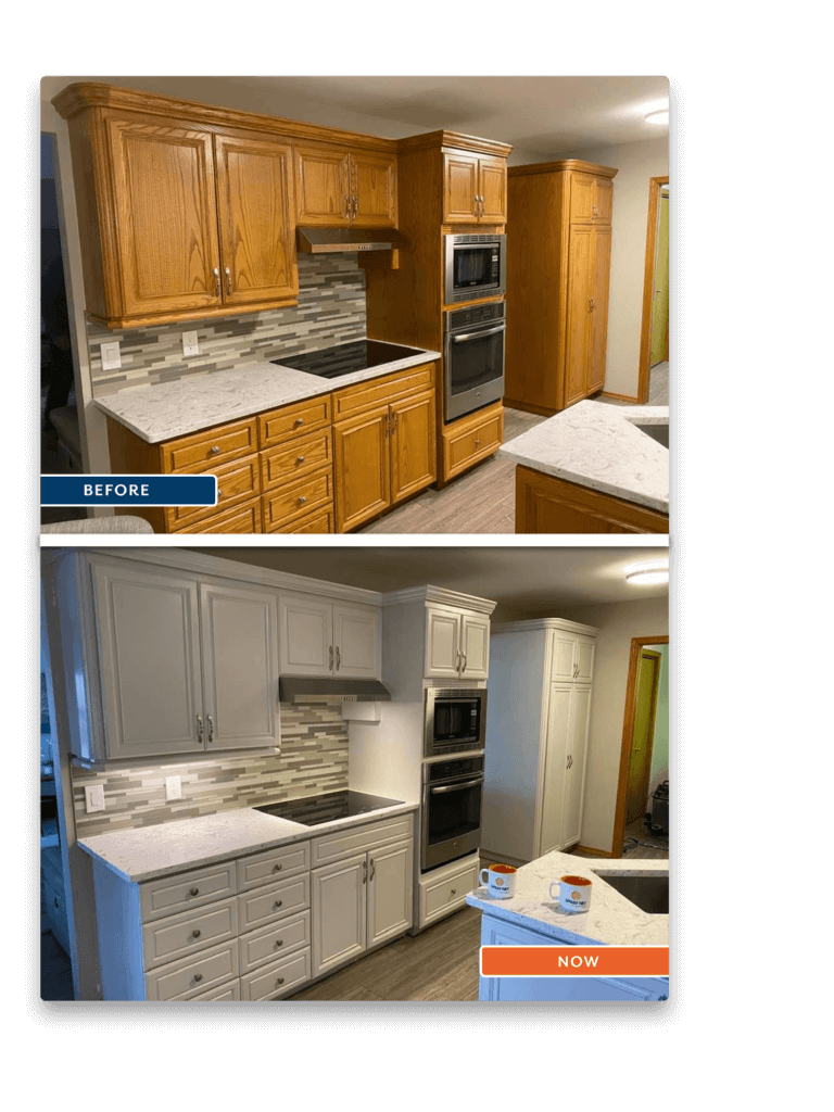 Oak Kitchen Refinishing and Painting Services