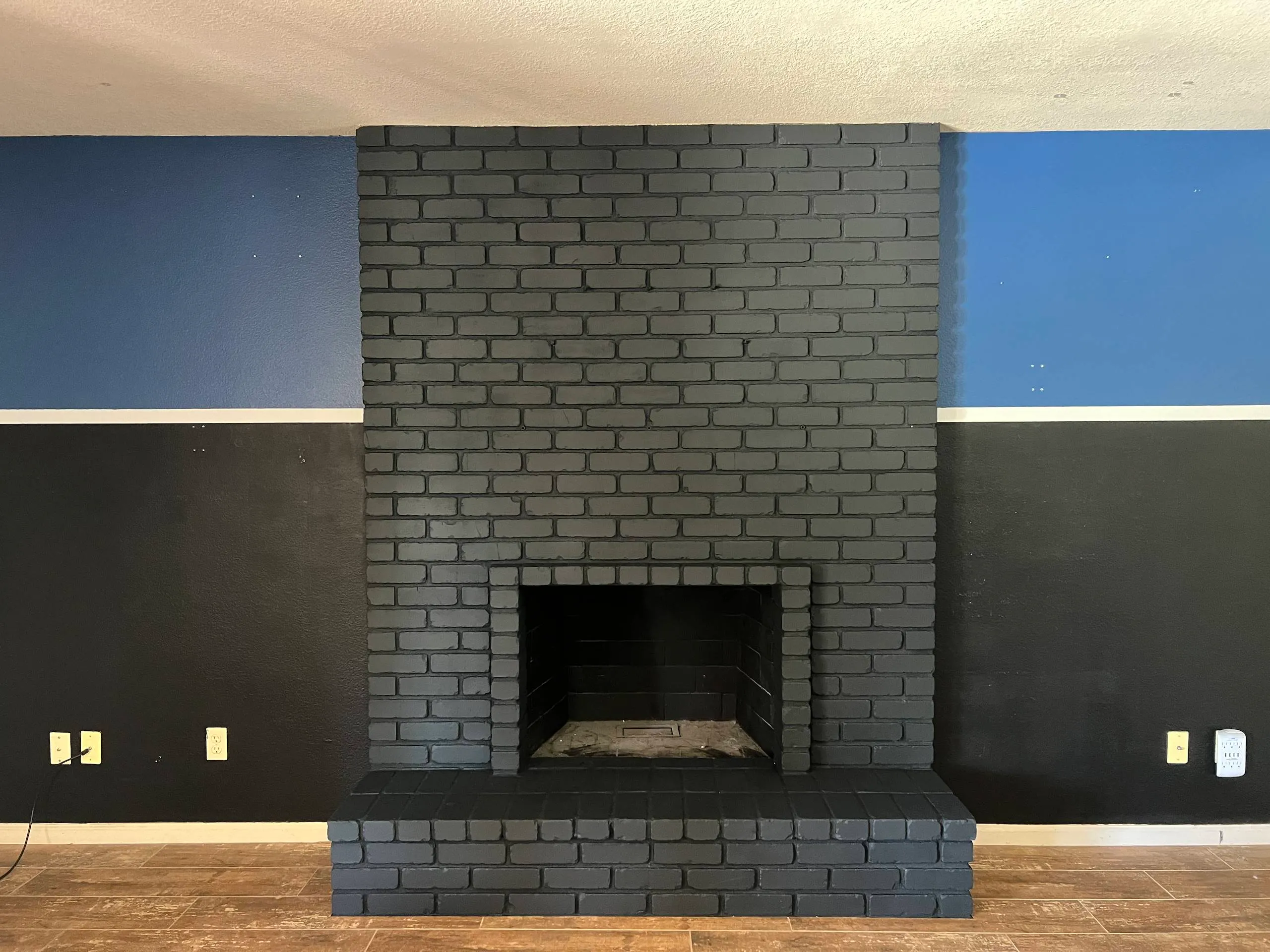 Iron Ore fireplace after