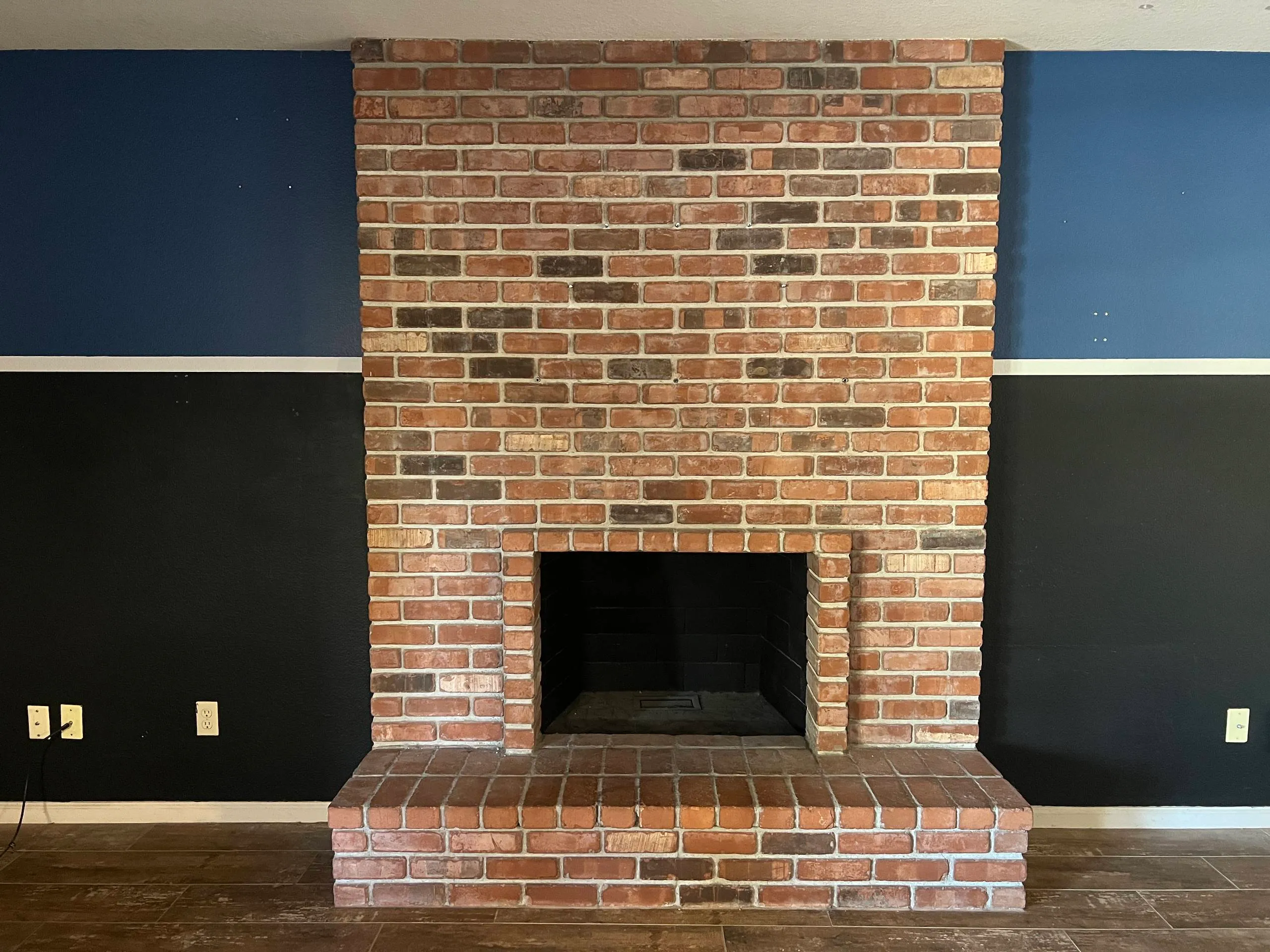 Iron Ore fireplace before