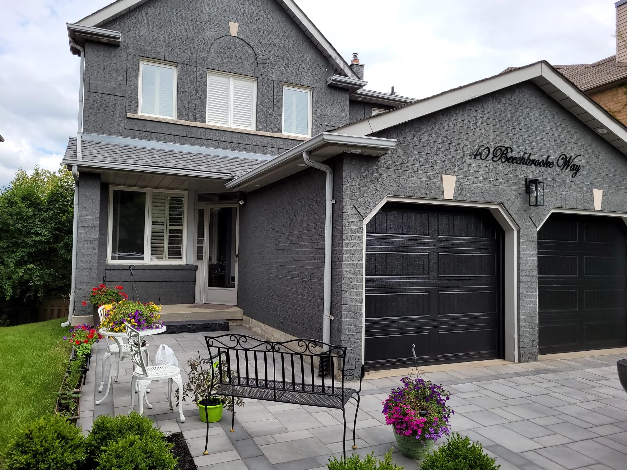 Slate brick exterior second angle after
