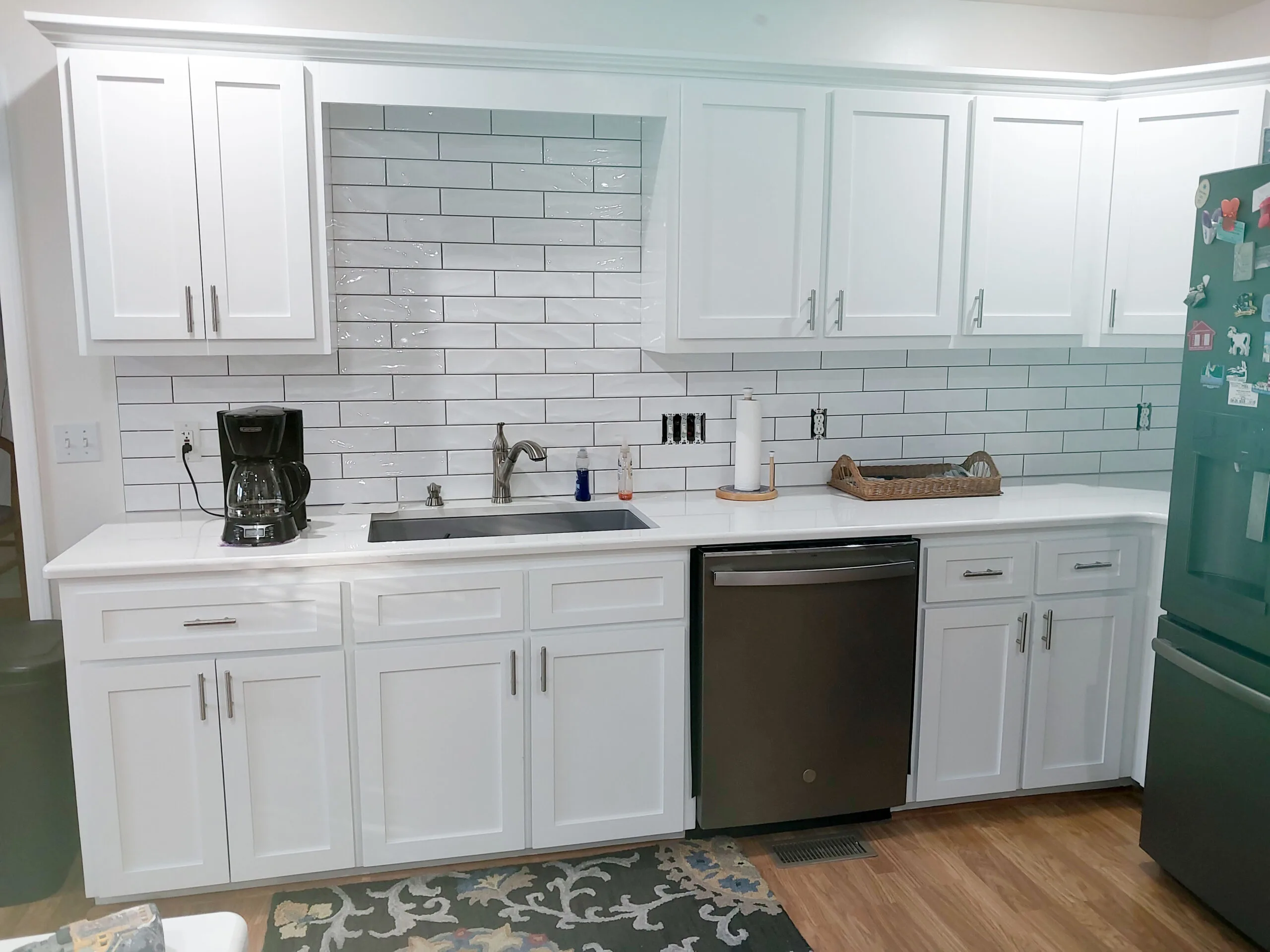 Kitchen Cabinet  after Spray-Net Refacing